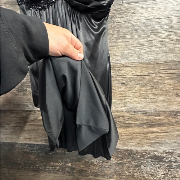 B Darlin Black Strapless Ruched Mini Dress - Picture 3 of 8